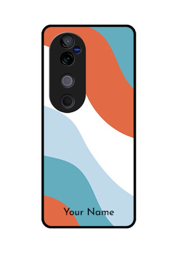 Vivo V40 Pro 5G Custom Glass Phone CaseColoured Waves Design