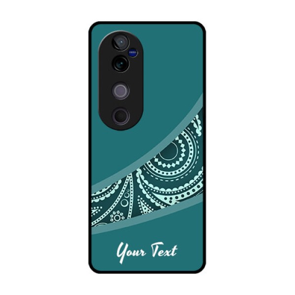 Vivo V40 Pro 5G Custom Glass Phone CaseSemi Visible Floral Design