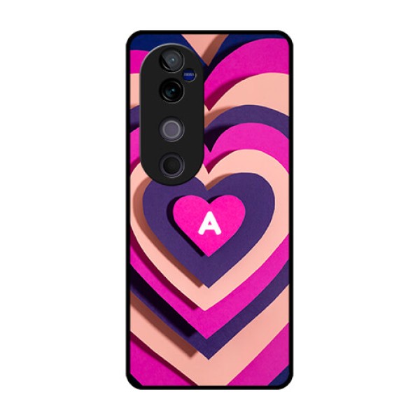Vivo V40 Pro 5G Custom Glass Phone CaseCute Heart Pattern Design