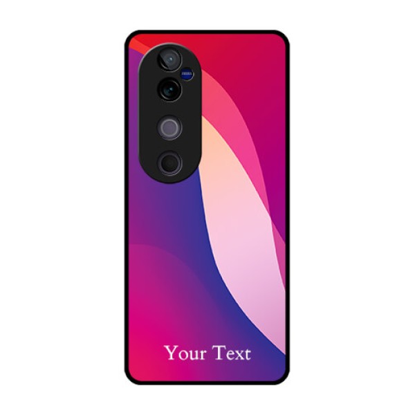 Vivo V40 Pro 5G Custom Glass Phone CaseDigital Abstract Overlap Design