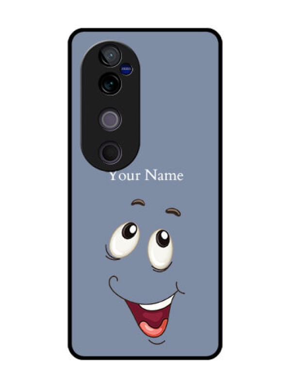Custom Vivo V40 Pro 5G Custom Glass Phone CaseLaughing Cartoon Face Design