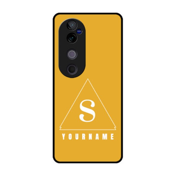 Vivo V40 Pro 5G Custom Glass Phone CaseSimple Triangle Design Vivo V40 Pro 5G Custom Glass Phone CaseSimple Triangle Design