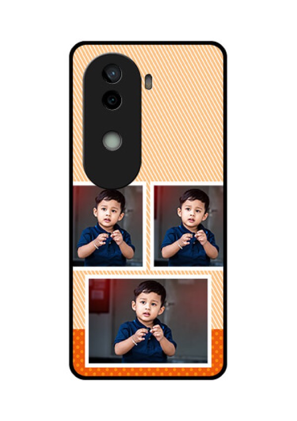Vivo V40e 5G Custom Glass Phone CaseBulk Photos Upload Design