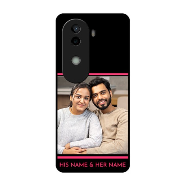 Vivo V40e 5G Custom Glass Phone CaseWith Add Text Design