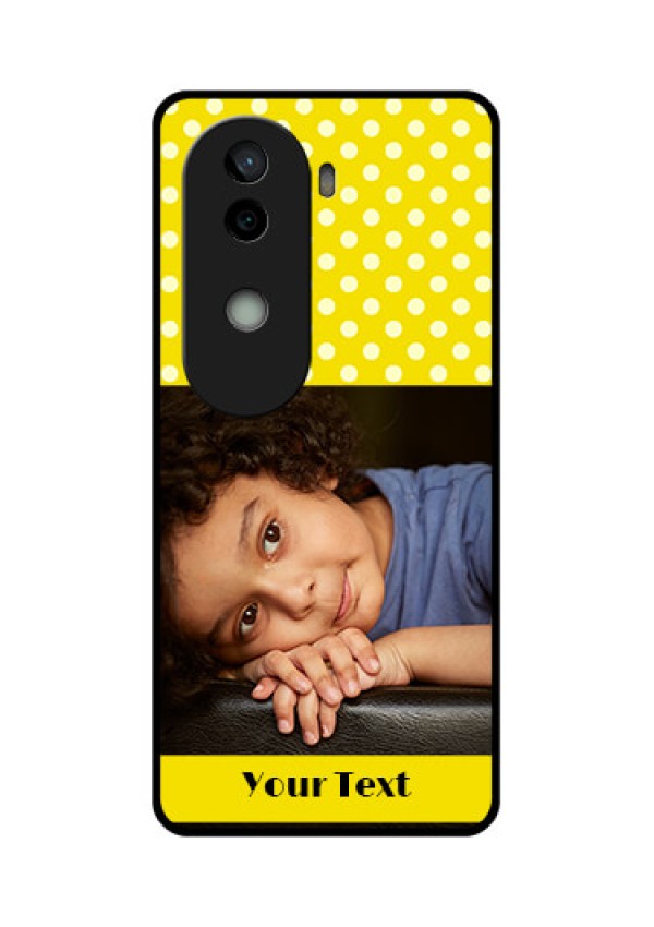 Vivo V40e 5G Custom Glass Phone CaseBright Yellow Case Design
