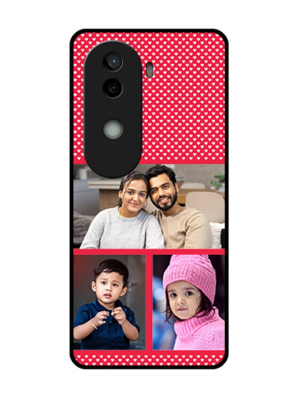 Custom Vivo V40e 5G Custom Glass Phone CaseBulk Photo Upload Design