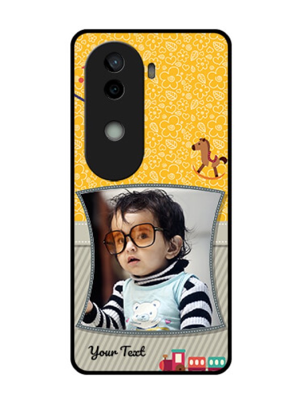 Custom Vivo V40e 5G Custom Glass Phone CaseBaby Picture Upload Design