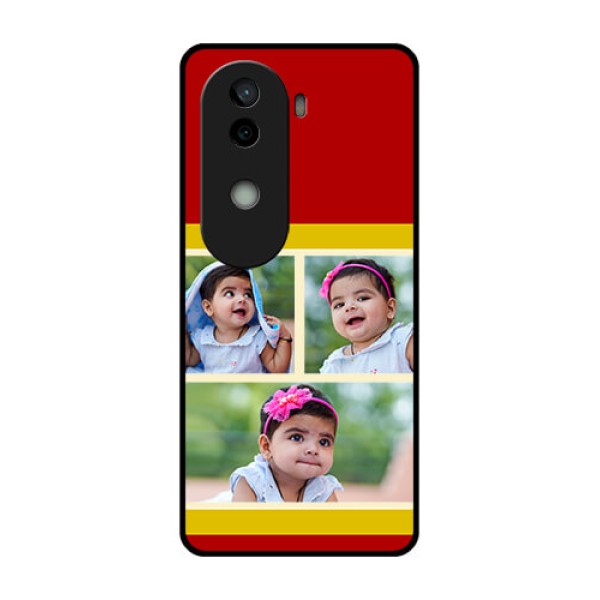 Vivo V40e 5G Custom Glass Phone CaseMultiple Pic Upload Design