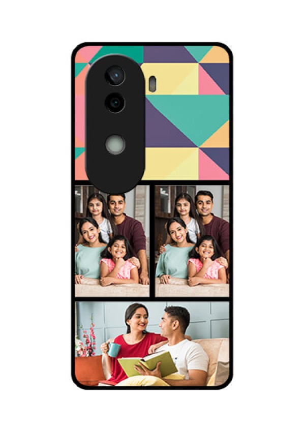 Vivo V40e 5G Custom Glass Phone CaseBulk Pic Upload Design