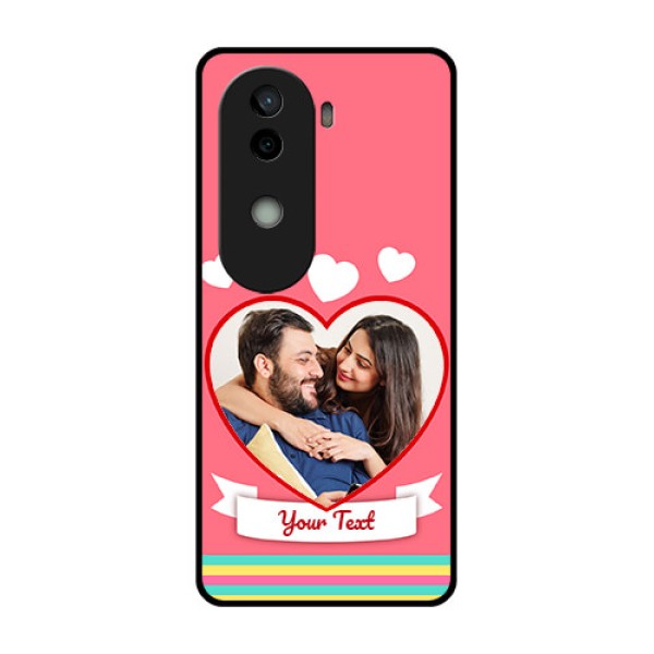 Vivo V40e 5G Custom Glass Phone CaseLove Shapes Doodle Design