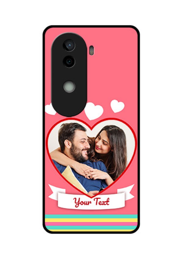 Vivo V40e 5G Custom Glass Phone CaseLove Shapes Doodle Design
