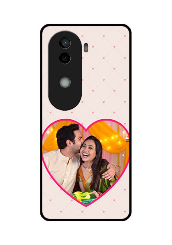 Vivo V40e 5G Custom Glass Phone CaseHeart Shape Design