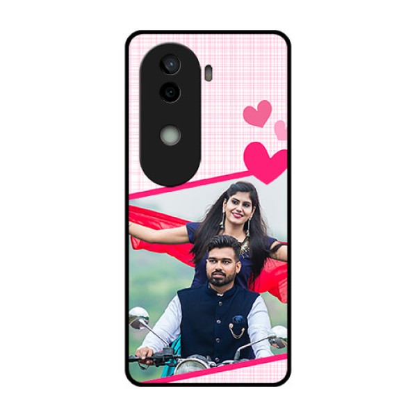 Vivo V40e 5G Custom Glass Phone CaseLove Shape Heart Design