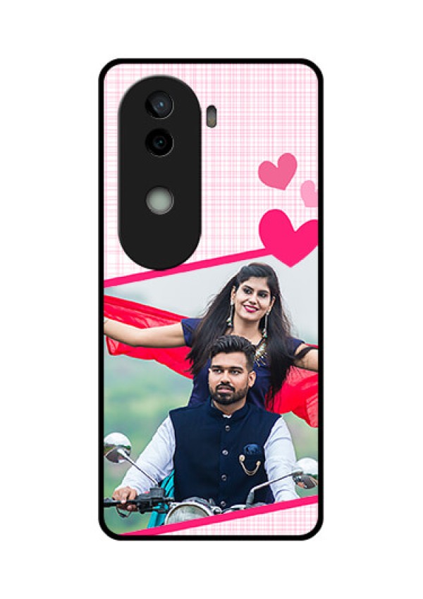 Vivo V40e 5G Custom Glass Phone CaseLove Shape Heart Design