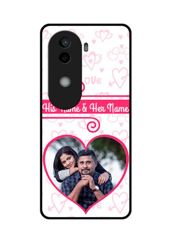 Vivo V40e 5G Custom Glass Phone CaseHeart Shape Love Design