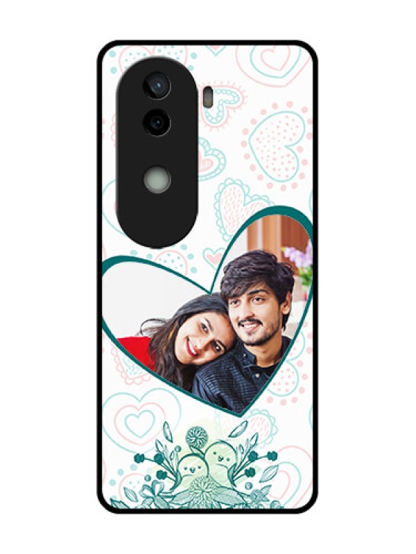 Custom Vivo V40e 5G Custom Glass Phone CasePremium Couple Design