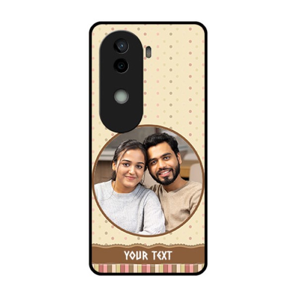 Vivo V40e 5G Custom Glass Phone CaseBrown Dotted Mobile Case Design Vivo V40e 5G Custom Glass Phone CaseBrown Dotted Mobile Case Design
