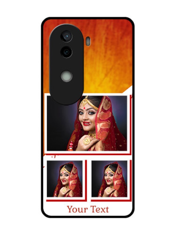 Custom Vivo V40e 5G Custom Glass Phone CaseWedding Memories Design