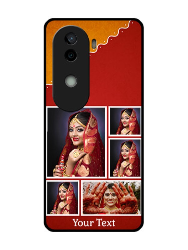 Custom Vivo V40e 5G Custom Glass Phone CaseWedding Pic Upload Design