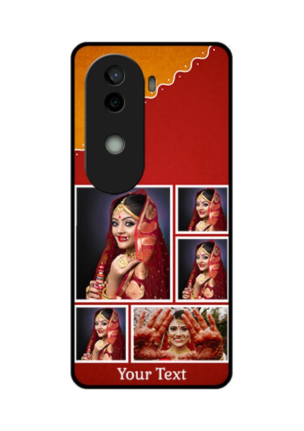 Vivo V40e 5G Custom Glass Phone CaseWedding Pic Upload Design