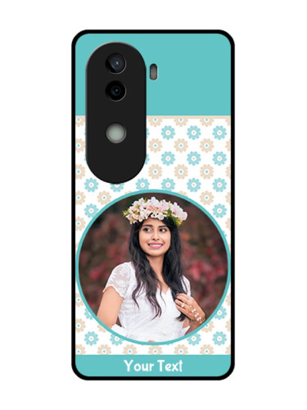 Custom Vivo V40e 5G Custom Glass Phone CaseBeautiful Flowers Design