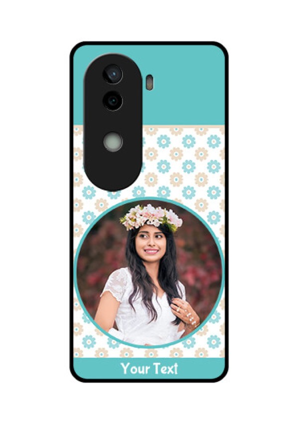 Vivo V40e 5G Custom Glass Phone CaseBeautiful Flowers Design