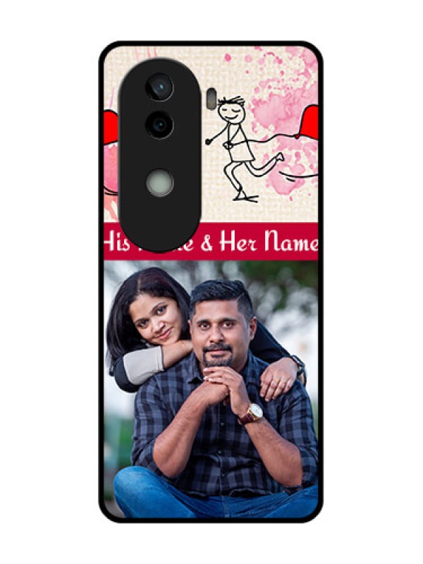 Custom Vivo V40e 5G Custom Glass Phone CaseYou And Me Case Design