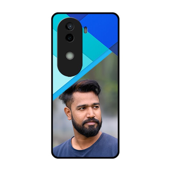Vivo V40e 5G Custom Glass Phone CaseBlue Pattern Design