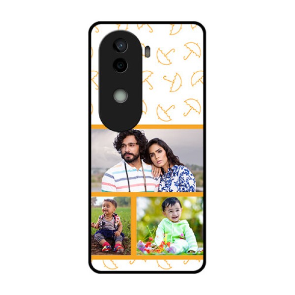 Vivo V40e 5G Custom Glass Phone CaseYellow Pattern Design Vivo V40e 5G Custom Glass Phone CaseYellow Pattern Design