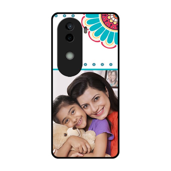 Vivo V40e 5G Custom Glass Phone CaseFlower Design