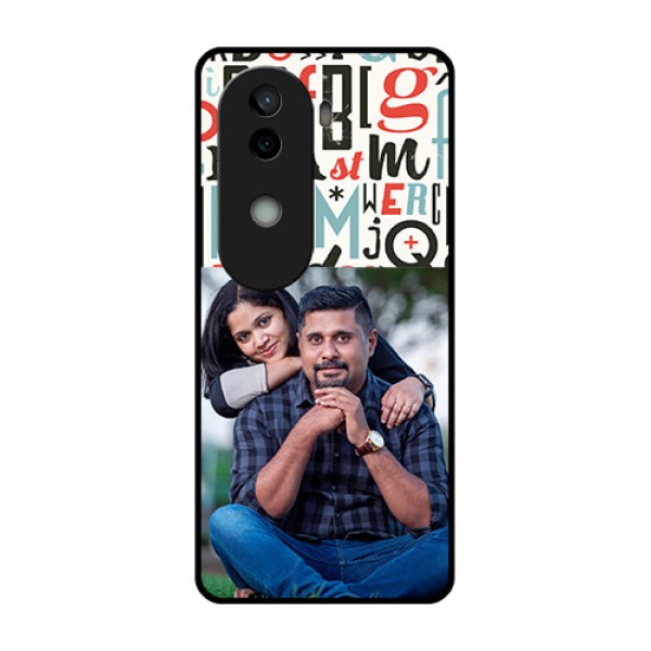 Vivo V40e 5G Custom Glass Phone CaseAlphabet Design