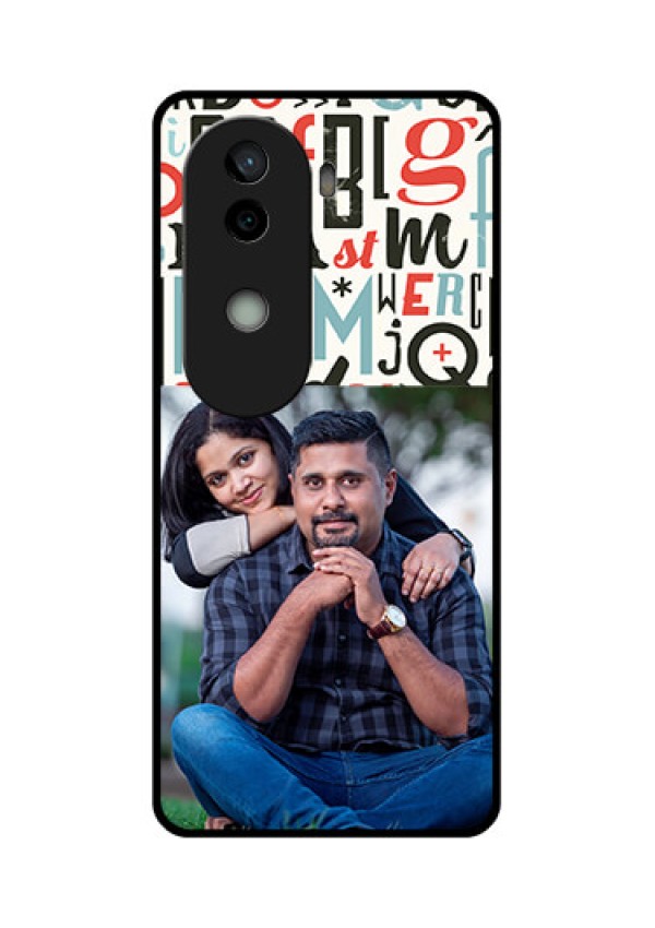 Vivo V40e 5G Custom Glass Phone CaseAlphabet Design