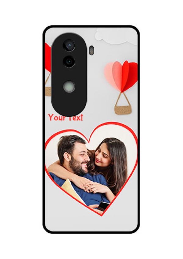 Vivo V40e 5G Custom Glass Phone CaseParachute Love Design