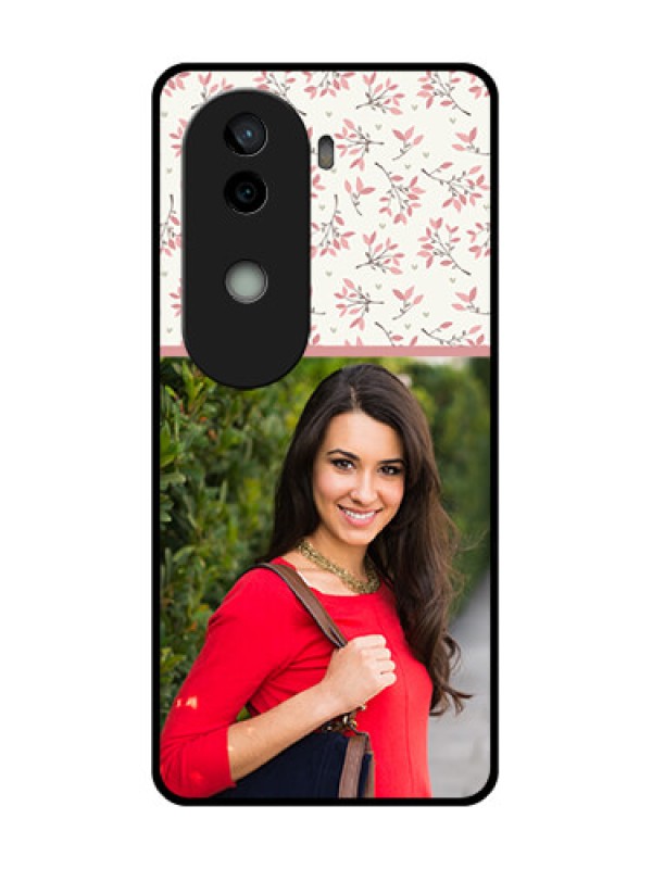 Custom Vivo V40e 5G Custom Glass Phone CaseStunning Floral Design