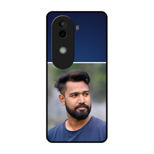 Vivo V40e 5G Custom Glass Phone CaseSimple Royal Blue Design
