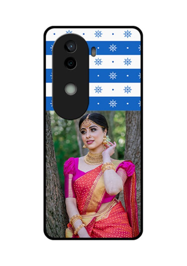 Vivo V40e 5G Custom Glass Phone CaseSnow Pattern Design