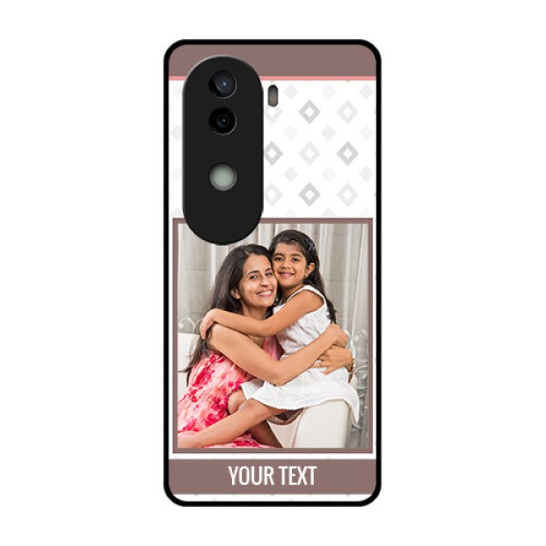 Vivo V40e 5G Custom Glass Phone CaseSimple Diamond Design Vivo V40e 5G Custom Glass Phone CaseSimple Diamond Design