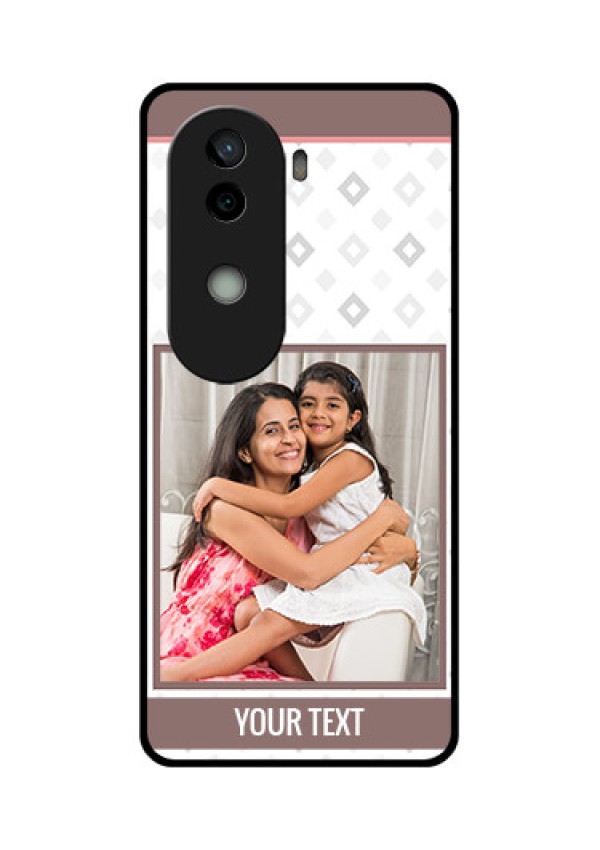Vivo V40e 5G Custom Glass Phone CaseSimple Diamond Design