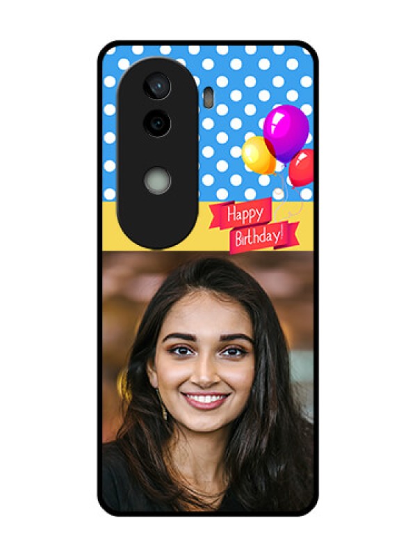 Custom Vivo V40e 5G Custom Glass Phone CaseHappy Birthday Design