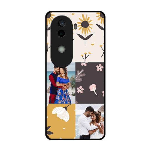 Vivo V40e 5G Custom Glass Phone Case3 Images With Floral Design Vivo V40e 5G Custom Glass Phone Case3 Images With Floral Design