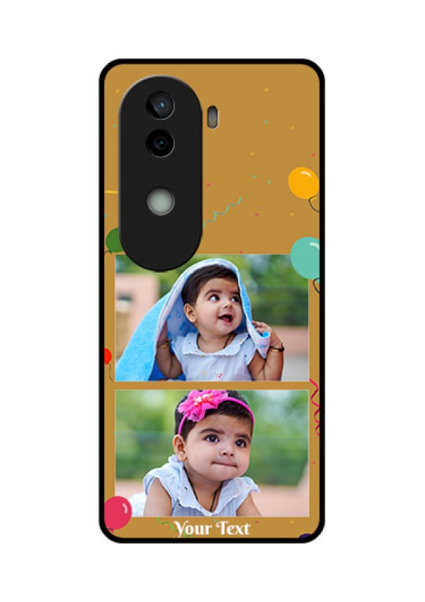 Vivo V40e 5G Custom Glass Phone CaseImage Holder With Birthday Celebrations Design