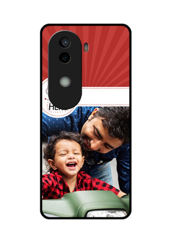 Vivo V40e 5G Custom Glass Phone CaseMy Dad Hero Design