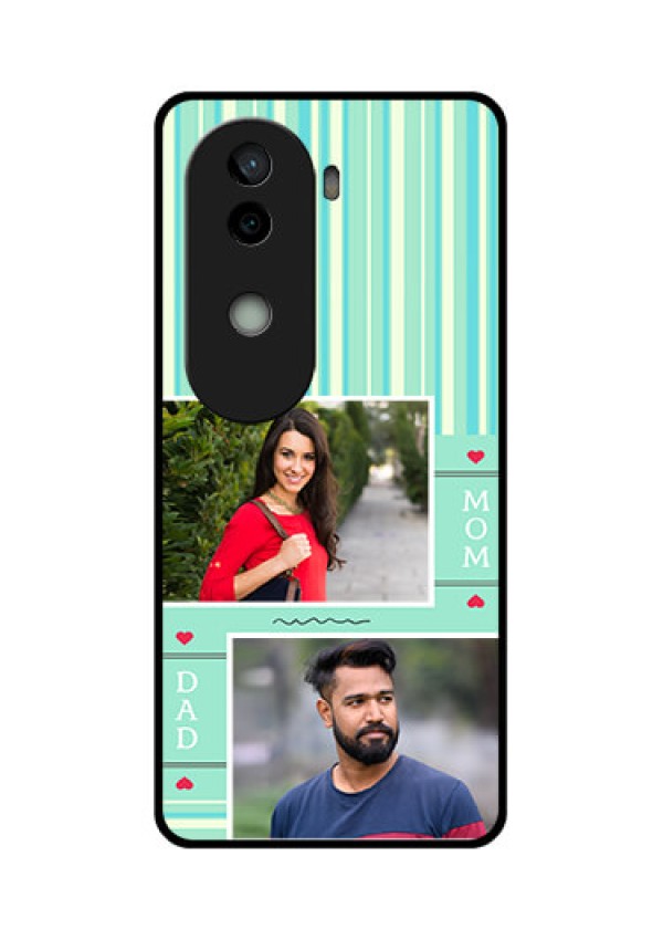 Vivo V40e 5G Custom Glass Phone CaseMom and Dad Pic Design