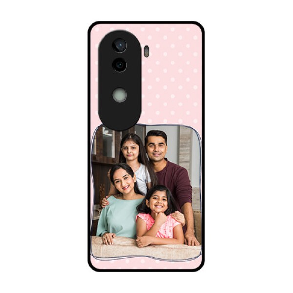 Vivo V40e 5G Custom Glass Phone CaseFamily With Dots Design