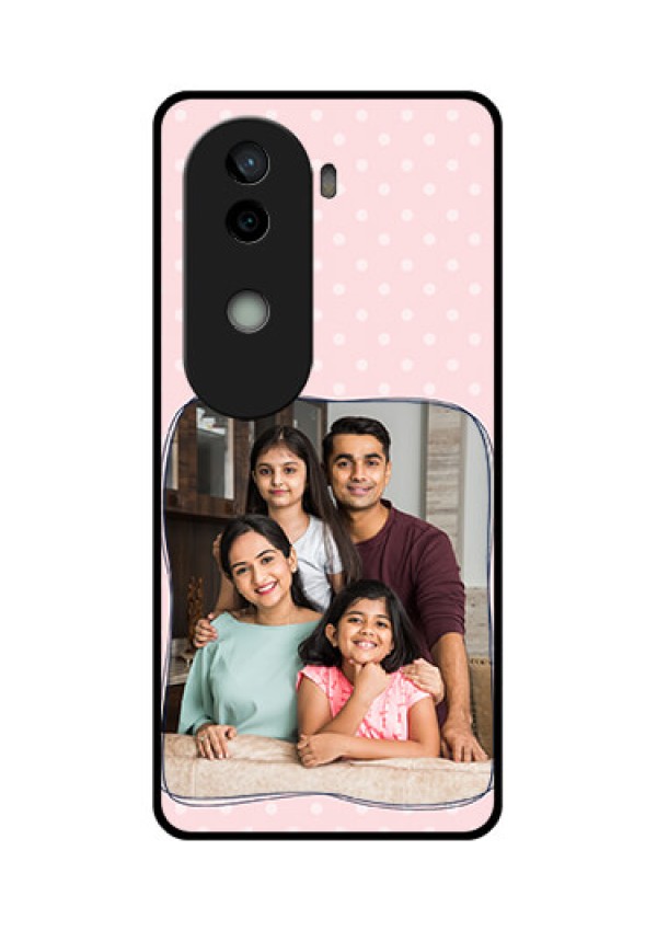 Vivo V40e 5G Custom Glass Phone CaseFamily With Dots Design
