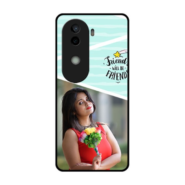 Vivo V40e 5G Custom Glass Phone CaseFriends Picture Icon Design