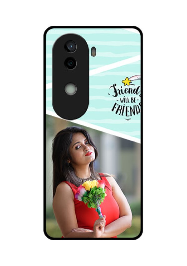 Vivo V40e 5G Custom Glass Phone CaseFriends Picture Icon Design