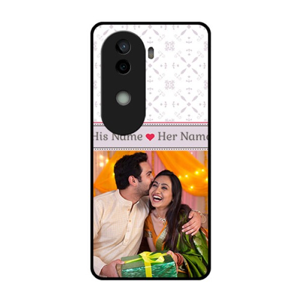 Vivo V40e 5G Custom Glass Phone CaseWith Photo And Ethnic Design Vivo V40e 5G Custom Glass Phone CaseWith Photo And Ethnic Design