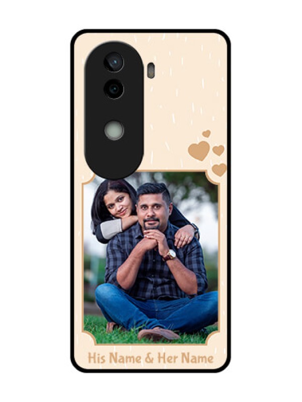 Custom Vivo V40e 5G Custom Glass Phone CaseWith Confetti Love Design