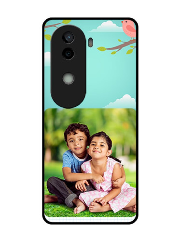 Custom Vivo V40e 5G Custom Glass Phone CaseDoodle Love Design